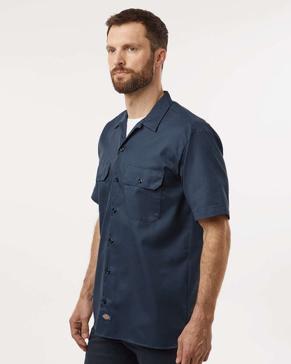 Dickies Men's Tall Short Sleeve Work Shirt 2574T #colormdl_Dark Navy