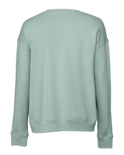 BELLA + CANVAS Unisex Sponge Fleece Drop Shoulder Crewneck Sweatshirt 3945 #color_Dusty Blue