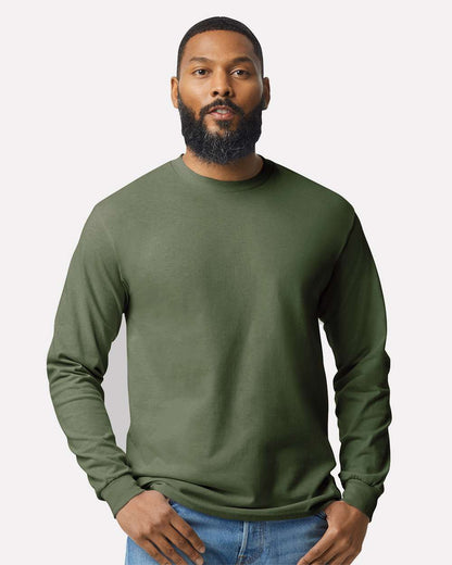Gildan Unisex Heavy Cotton™ Long Sleeve T-Shirt 5400 #colormdl_Military Green