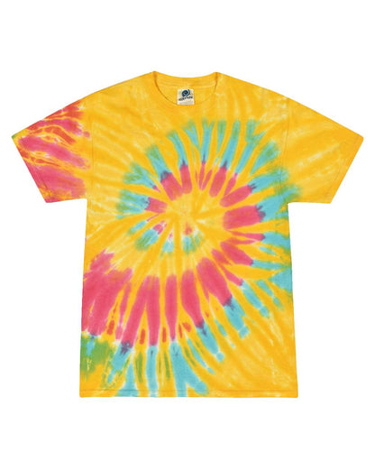 Colortone Youth Multi-Color Tie-Dyed T-Shirt 1000Y #color_Aurora