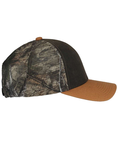 Outdoor Cap Camo Mesh Cap HPC615M #color_Brown/ Mossy Oak/ Brown