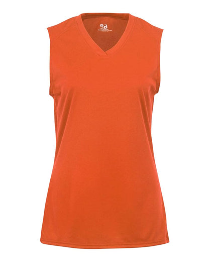 Badger Girls' B-Core Sleeveless T-Shirt 2163 #color_Burnt Orange