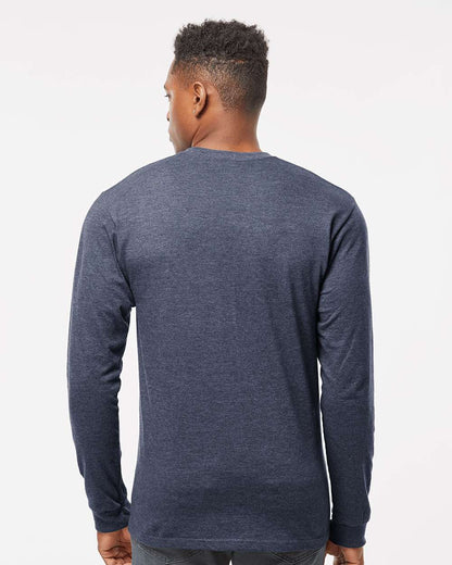 Tultex Heavyweight Jersey Long Sleeve T-Shirt 291 #colormdl_Heather Denim