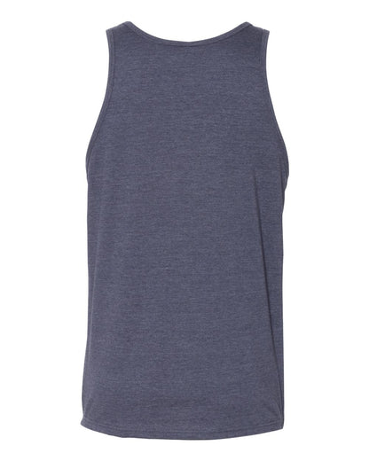 BELLA + CANVAS Heather CVC Tank 3480CVC #color_Heather Navy