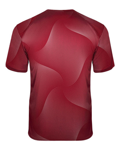 Badger Youth Warp T-Shirt 2213 #color_Red