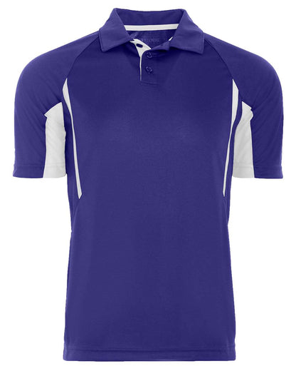 Holloway Men's Two-Tone Avenger Polo 222530 #color_Purple/ White