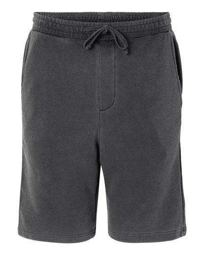 Independent Trading Co. Unisex Pigment-Dyed Fleece Shorts PRM50STPD #color_Pigment Black