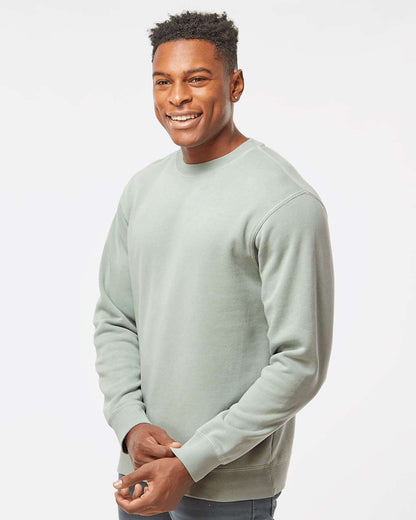 Independent Trading Co. Midweight Pigment-Dyed Crewneck Sweatshirt PRM3500 #colormdl_Pigment Sage