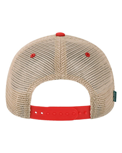 LEGACY Youth Old Favorite Trucker Cap OFAY #color_Scarlet Red/ Khaki