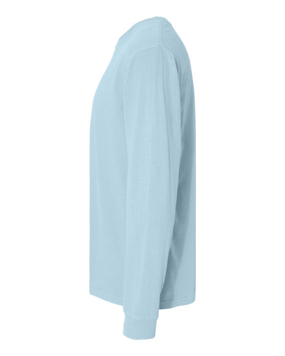 Comfort Colors Unisex Garment-Dyed Heavyweight Long Sleeve T-Shirt 6014 #color_Chambray