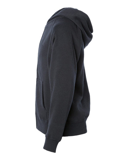 Independent Trading Co. Youth Lightweight Special Blend Raglan Zip Hood PRM15YSBZ #color_Black