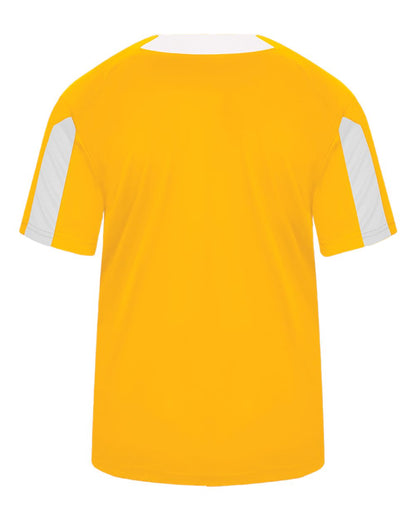 Alleson Athletic Men's Striker Placket 7976 #color_Gold/ White