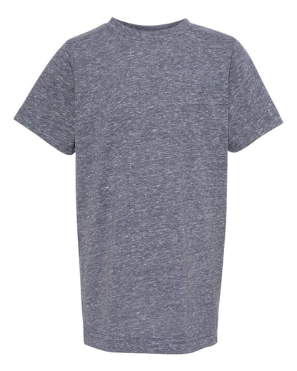 LAT Youth Harborside Mélange Tee 6191 #color_Navy Melange