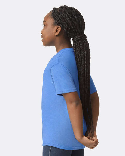 Gildan Youth Softstyle® T-Shirt 64000B #colormdl_Heather Royal