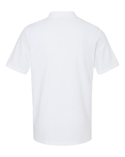 Gildan Unisex Softstyle® Pique Polo 64800 #color_White