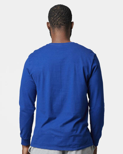 Russell Athletic Unisex Combed Ringspun Long Sleeve T-Shirt 600LRUS #colormdl_Royal