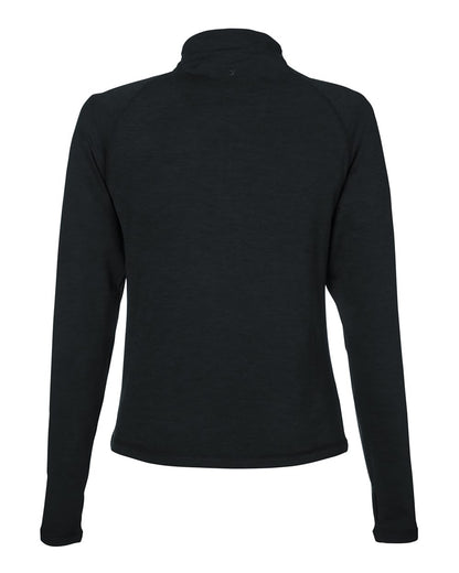 Glyder Women's Fairway Marbled Jersey Quarter-Zip Pullover PDP8023 #color_Black Marble