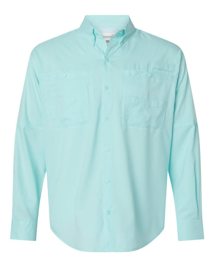 Paragon Men's Kitty Hawk Performance Fishing Shirt 702 #color_Aqua Blue
