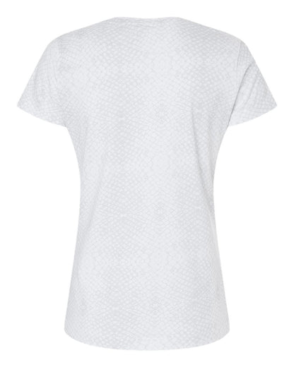 LAT Women's Fine Jersey Tee 3516 #color_White Reptile