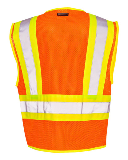 Kishigo Unisex Ultra-Cool™ Contrasting Mesh Vest 1055-1056 #color_Orange