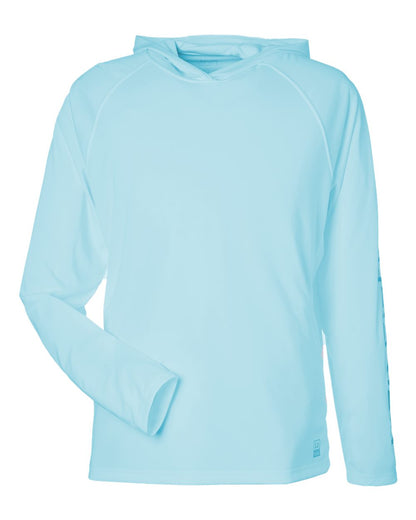 HUK Men's LoPro Pursuit Long Sleeve Hooded T-Shirt H12L010 #color_Island Paradise