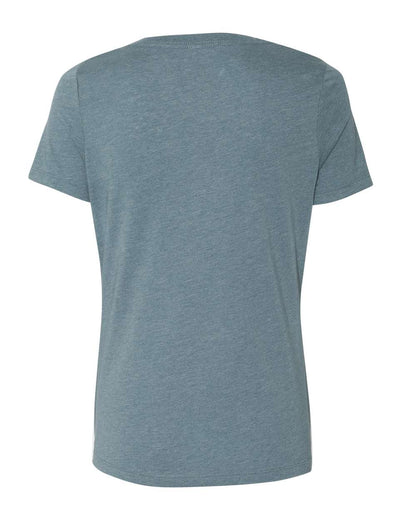 BELLA + CANVAS Women's Relaxed Heather CVC V-Neck Tee 6405CVC #color_Heather Slate