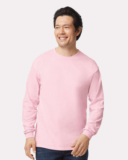 Gildan Unisex Ultra Cotton® Long Sleeve T-Shirt 2400 #colormdl_Light Pink