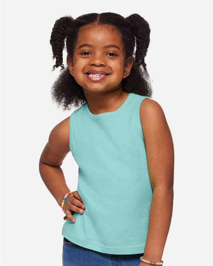 Rabbit Skins Toddler Fine Jersey Tank 3323 #colormdl_Saltwater