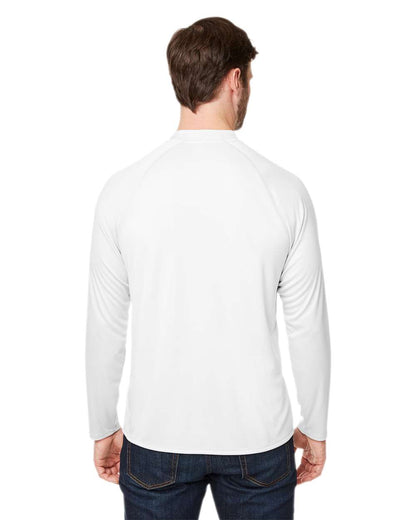 CORE365 Unisex Ultra UVP™ Marina Raglan Long Sleeve T-Shirt CE110 #colormdl_White