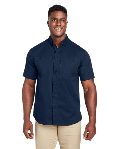 Harriton Men's Advantage IL Short Sleeve Work Shirt M585 #colormdl_Dark Navy