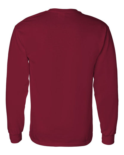 Gildan Unisex Heavy Cotton™ Long Sleeve T-Shirt 5400 #color_Cardinal Red