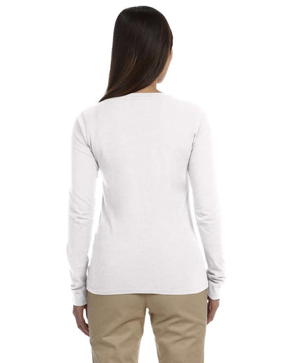 econscious Women's Classic Long Sleeve T-Shirt EC3500 #colormdl_White