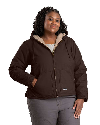 Berne Apparel Women's Softstone Hooded Coat WHJ43 #colormdl_Dark Brown