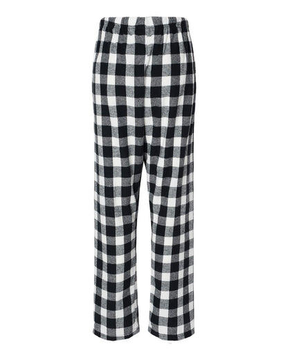 Boxercraft Women's Haley Flannel Pants BW6620 #color_Black/ White Buffalo Plaid