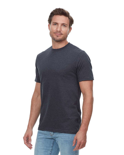 Threadfast Apparel Unisex Epic CVC T-Shirt T1001 #colormdl_Heather Black