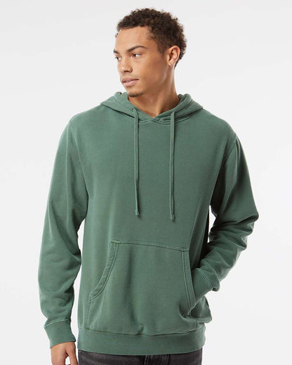 Independent Trading Co. Unisex Midweight Pigment-Dyed Hooded Sweatshirt PRM4500 #colormdl_Pigment Alpine Green