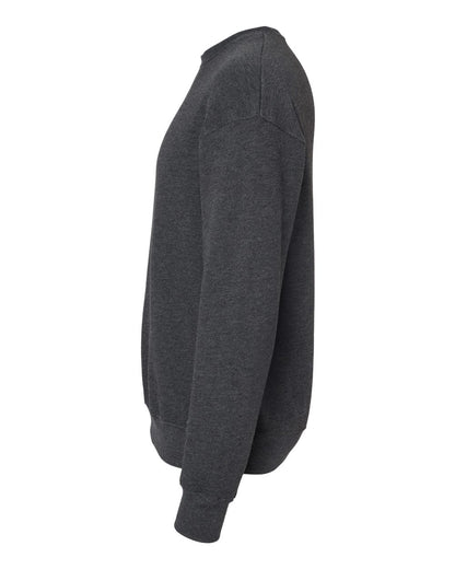 BELLA + CANVAS Sponge Fleece Drop Shoulder Crewneck Sweatshirt 3945 #color_Dark Grey Heather