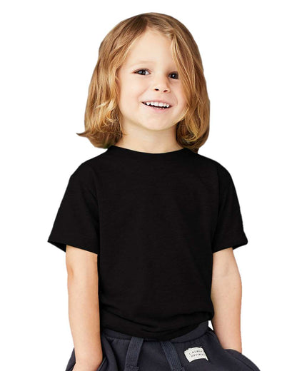 BELLA + CANVAS Toddler Triblend Tee 3413T #colormdl_Solid Black Triblend