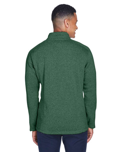 Devon & Jones Men's Bristol Full-Zip Sweater Fleece Jacket DG793 #colormdl_Forest Heather
