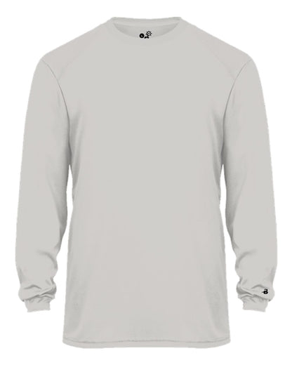 Badger Men's Ultimate SoftLock™ Long Sleeve T-Shirt 4004 #color_Silver