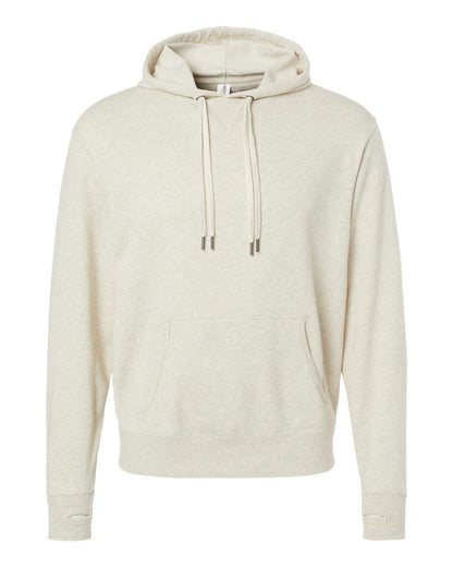 Independent Trading Co. Midweight French Terry Hooded Sweatshirt PRM90HT #color_Oatmeal Heather