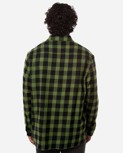 Boxercraft Men's Flannel Button Down Shirt BU7401 #colormdl_Army/ Black Buffalo