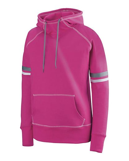 Augusta Sportswear Women's Spry Hoodie 5440 #color_Power Pink/ White/ Graphite