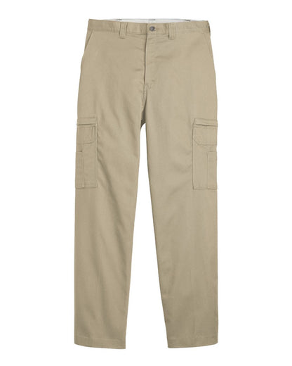 Dickies Men's Industrial Cotton Cargo Pants LP39 #color_Desert Sand - 39 Unhemmed