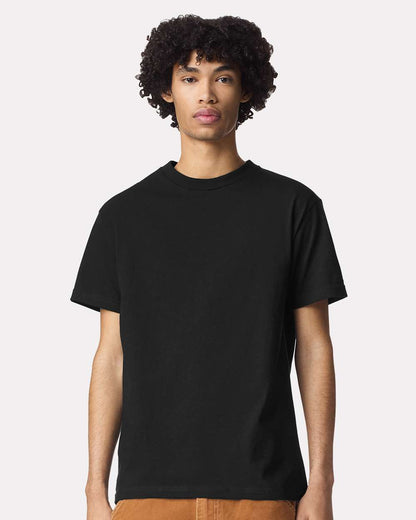 American Apparel Unisex Garment-Dyed Heavyweight Cotton Tee 1301GD #colormdl_True Black