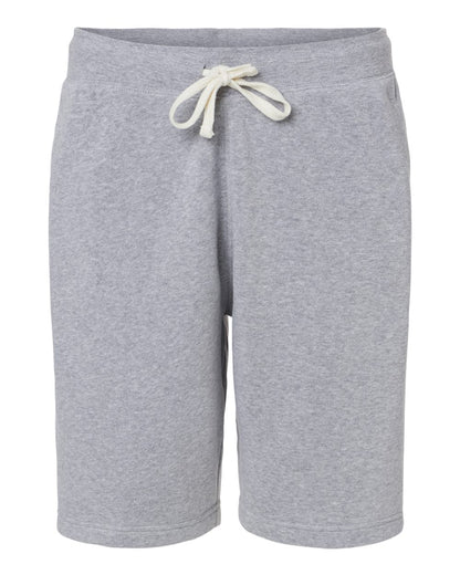 J. America Unisex Triblend Fleece Shorts 8855 #color_Grey Triblend