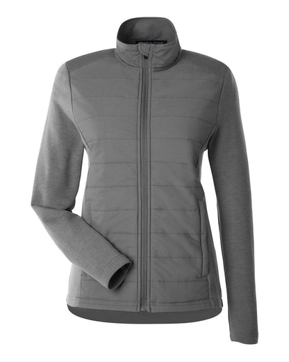 Devon & Jones Women's New Classics® Charleston Hybrid Jacket DG704W #color_Graphite Melange/ Graphite
