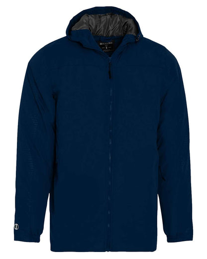 Holloway Men's Bionic Hooded Jacket 229017 #color_Navy/ Carbon