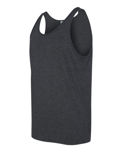 BELLA + CANVAS Heather CVC Tank 3480CVC #color_Dark Grey Heather