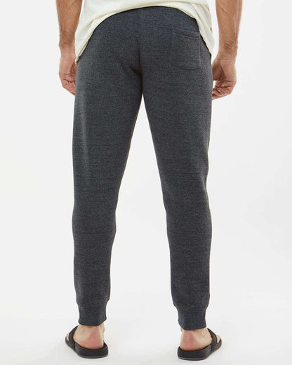 J. America Unisex Triblend Fleece Joggers 8854 #colormdl_Black Triblend